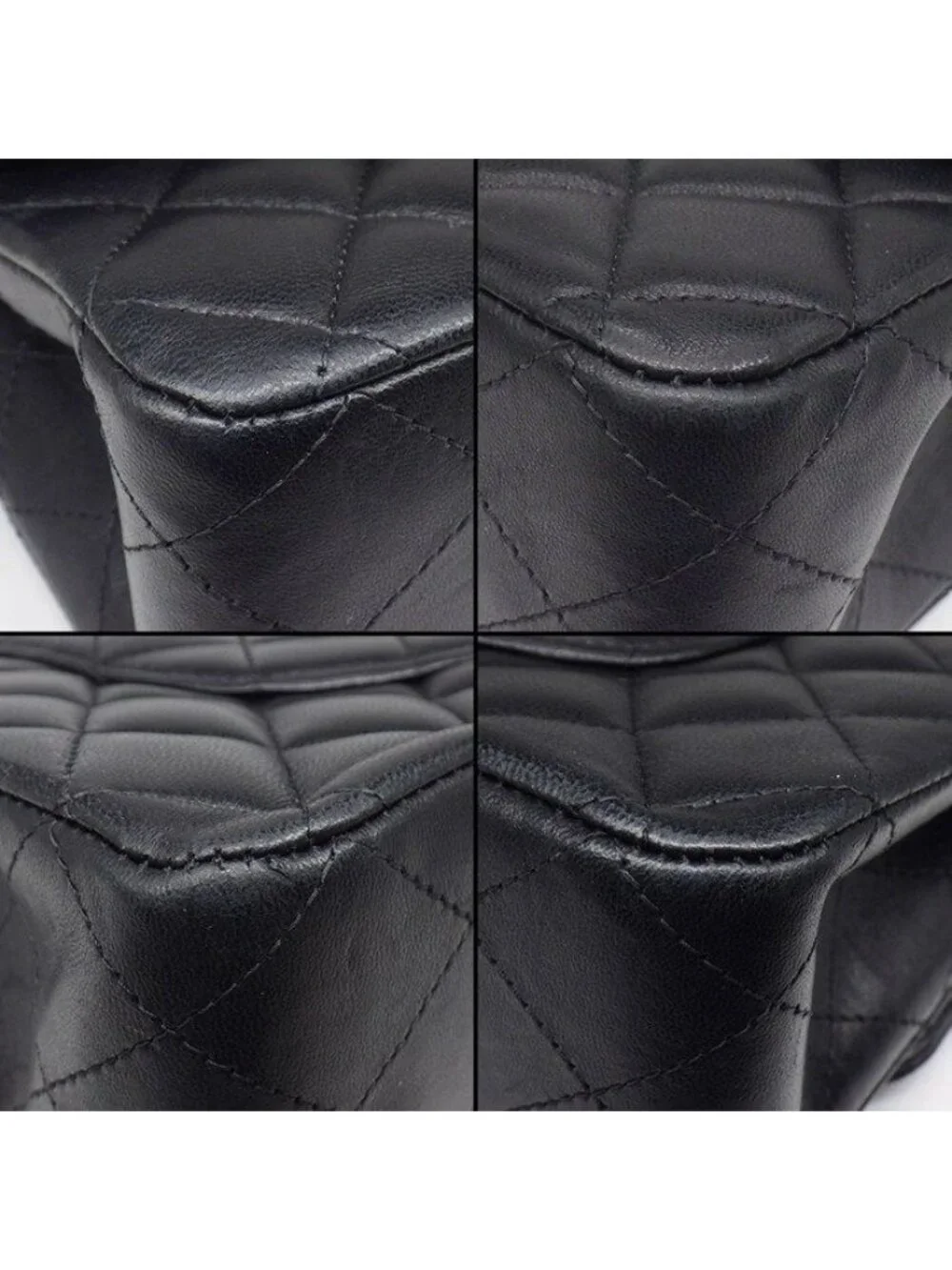 Chanel Shoulder Bag Quilted 25 11.12 Classic Black Bordeaux Lambskin